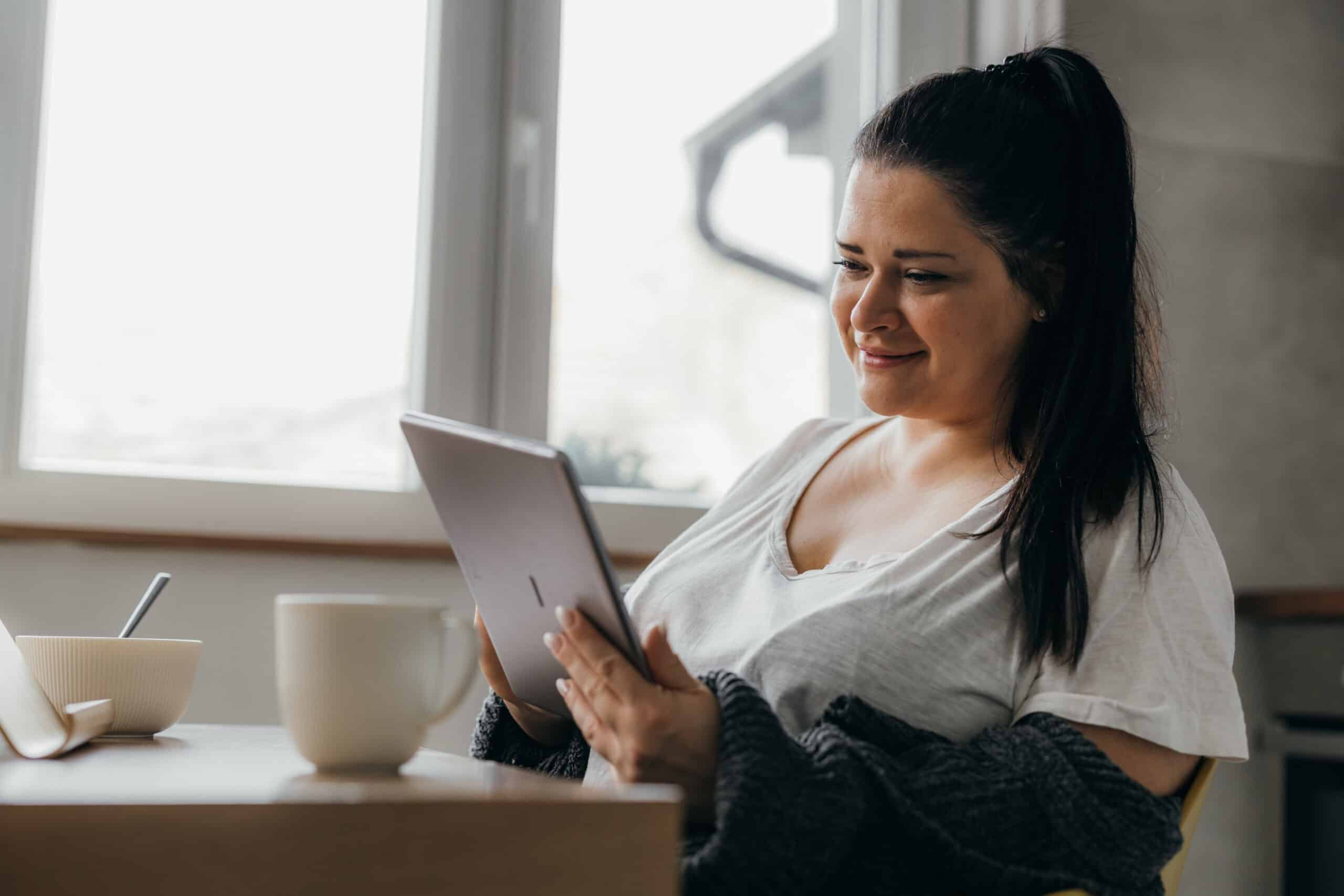 Patient joining a video consultation with The Weight Loss Medics from home